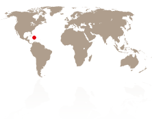 Karta över Dominikanska Republiken
