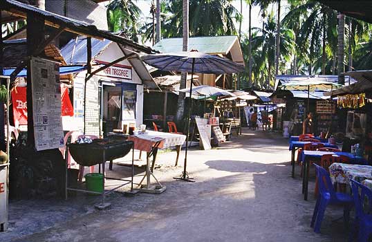 Restauranger p Phi Phi, Thailand