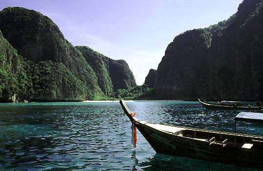 Maya Bay, stranden frn The Beach, Koh Phi Phi