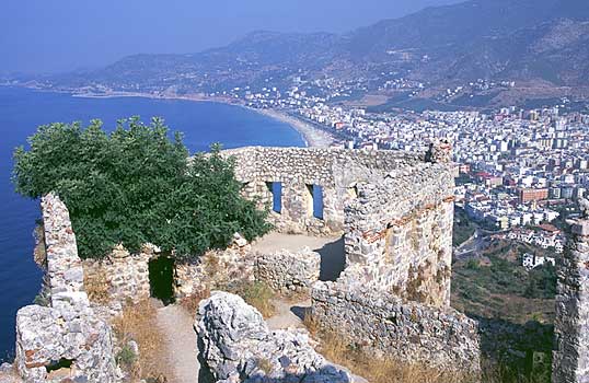 Fstningen Kale i Alanya, Turkiet