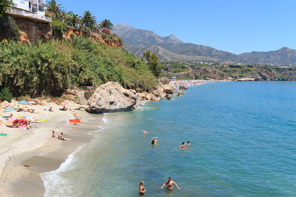 Burriana, strand, Nerja