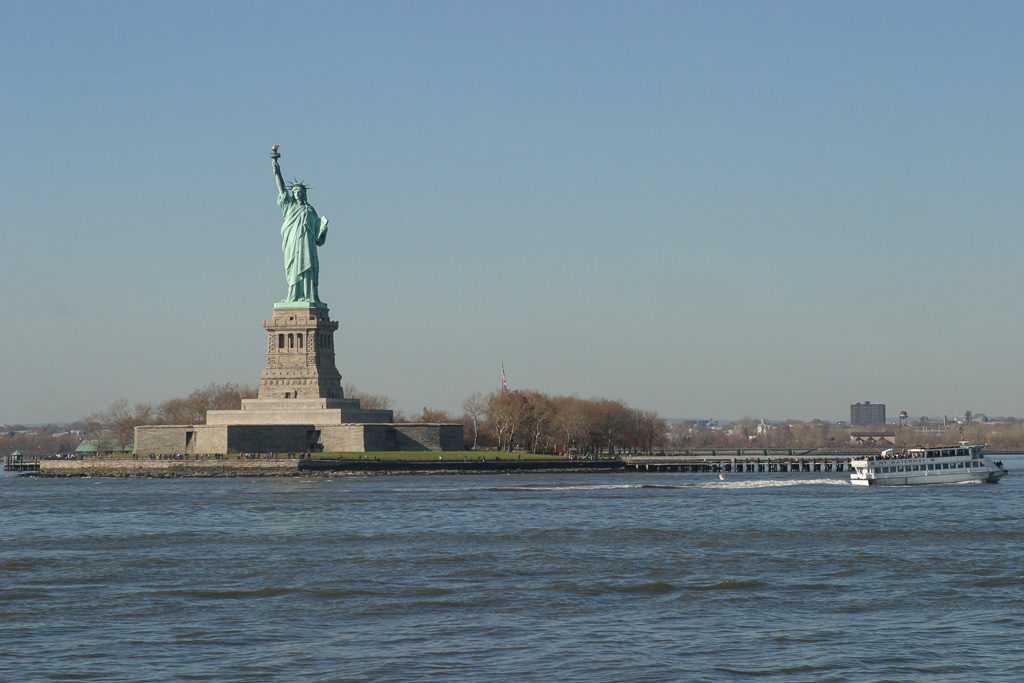 Frihetsgudinnan, Liberty Island