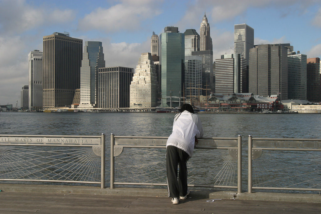 Manhattan sett från Brooklyn