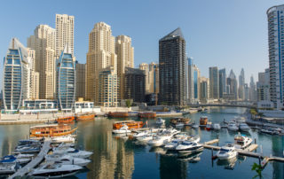 Utsikt över Dubai Marina