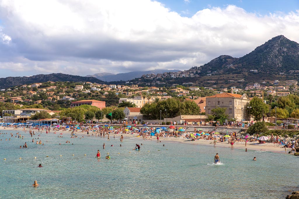 bad, strand, Ile Rousse